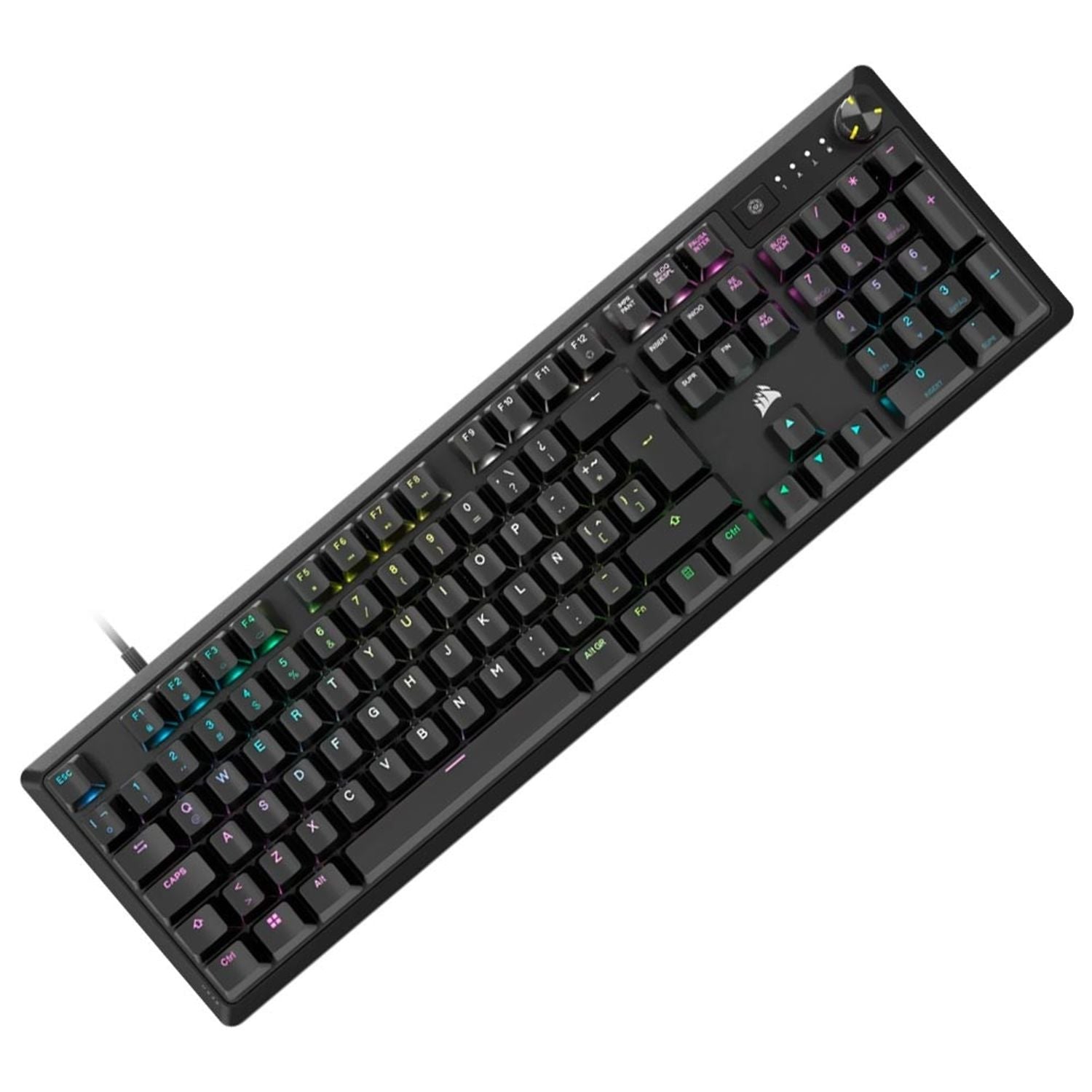TECLADO MECÁNICO GAMER RGB CORSAIR K70 CORE CON INTERRUPTORES MLX RED Y REPOSAMUÑECAS – NEGRO CH-910971E-SP - SMART BUSINESS