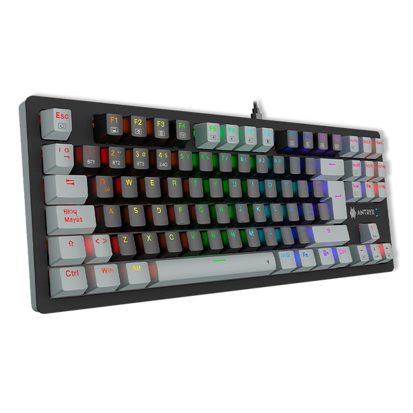 TECLADO MECANICO INALAMBRICO ANTRYX MK845 TRIX,  RED SWITCH (AMK-845TXKRE-SP) - SMART BUSINESS