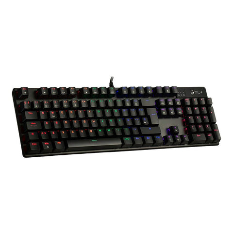 TECLADO MECÁNICO TE - 4068G, RETROILUMINACIÓN RAINBOW, USB 2.0, ESPAÑOL, COLOR NEGRO TE-4068G - SMART BUSINESS