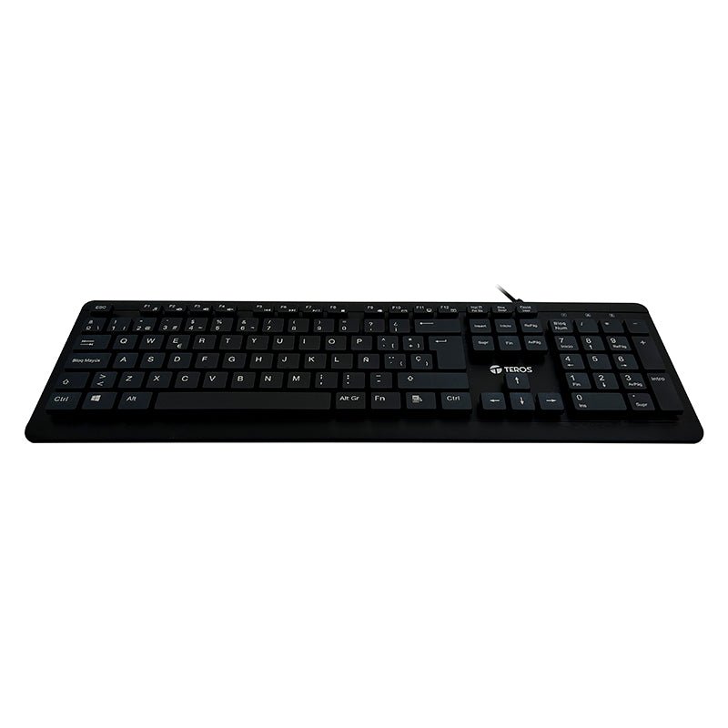 TECLADO TEROS, TE - 4065N, SELLADO, LAVABLE, A PRUEBA DE AGUA, IPX7, USB, NEGRO TE-4065 - SMART BUSINESS