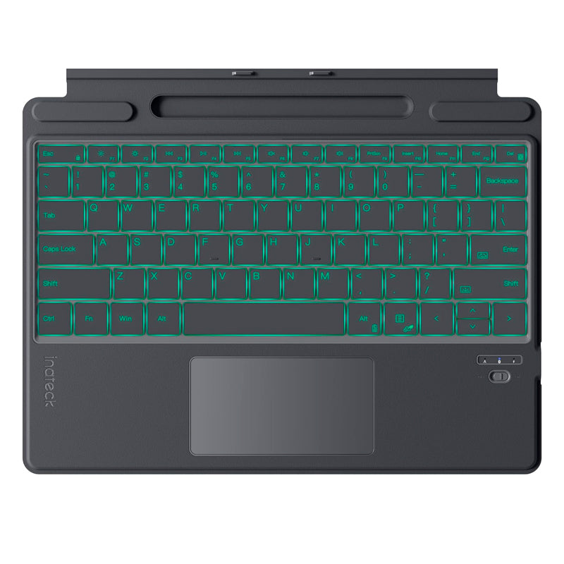 TECLADO/CUBIERTA INATECK, INALAMBRICO (BLUETOOTH), RETROILUMINADO, COLOR GRIS (GRAY) - SMART BUSINESS