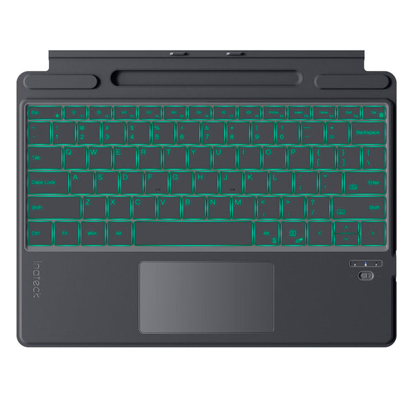 TECLADO/CUBIERTA INATECK, INALAMBRICO (BLUETOOTH), RETROILUMINADO, COLOR GRIS (GRAY) - SMART BUSINESS