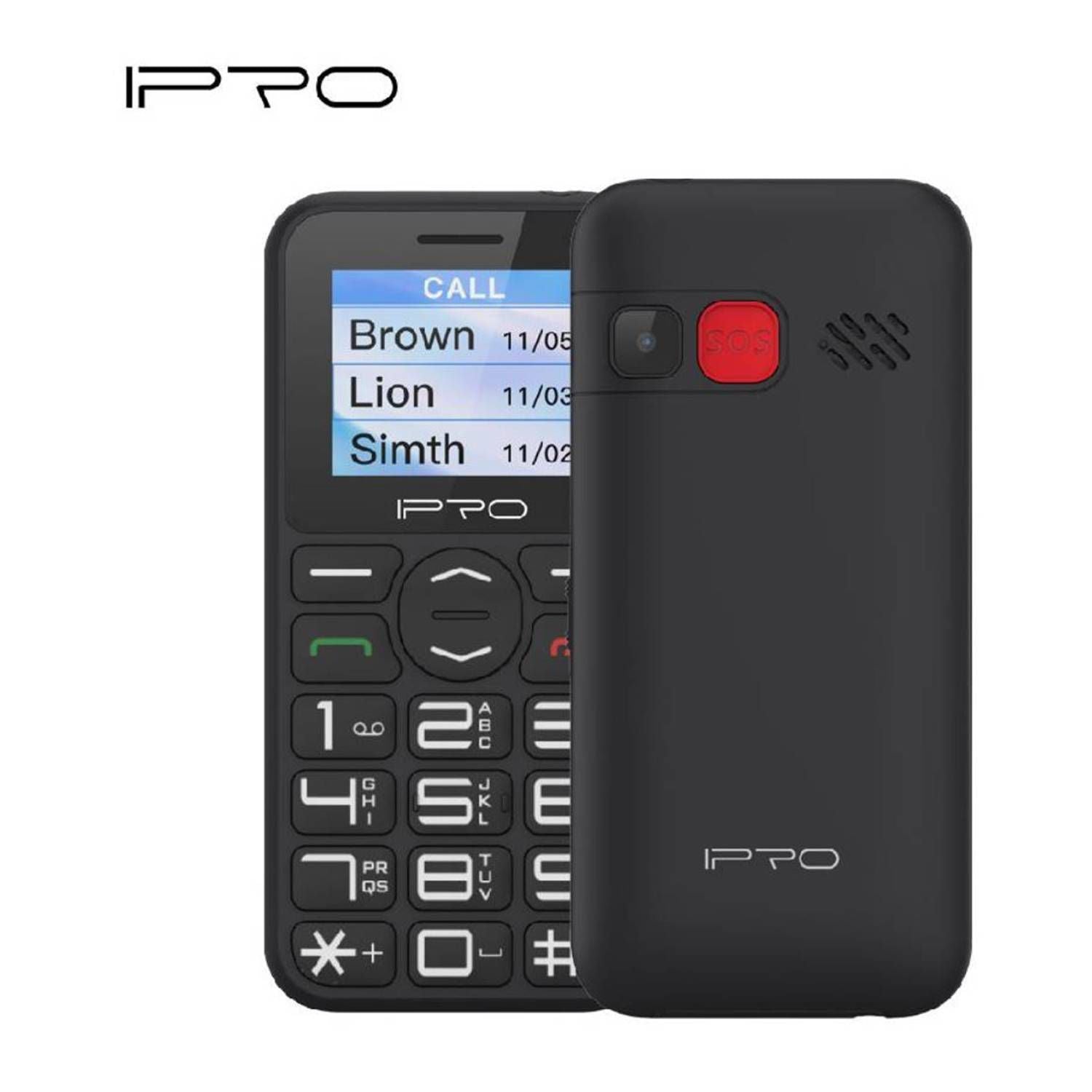 TELÉFONO MÓVIL IPRO F183S, PANTALLA 1.77", BATERÍA 800MAH, CONECTIVIDAD 3G, COLOR NEGRO F183S - SMART BUSINESS
