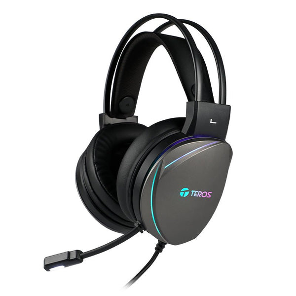 AURICULARES GAMING TEROS TE - 8170N ESTÉREO 7.1, MICRÓFONO, CONECTOR USB, NEGRO, LUCES RGB de Teros | first_variant_option_1 — Envío inmediato