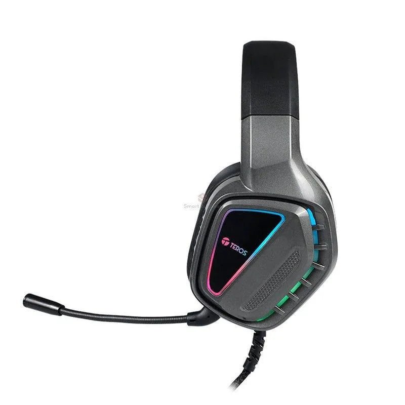 Auriculares Gaming Teros Te-8171N Estéreo, Micrófono, Luces Rgb - SMART BUSINESS