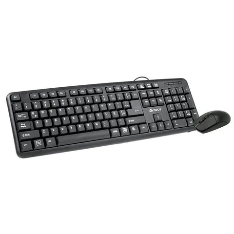 Kit Teclado Y Mouse Teros Te4062N, Usb, Acabado Elegante, Negro, Español, Óptico. - SMART BUSINESS