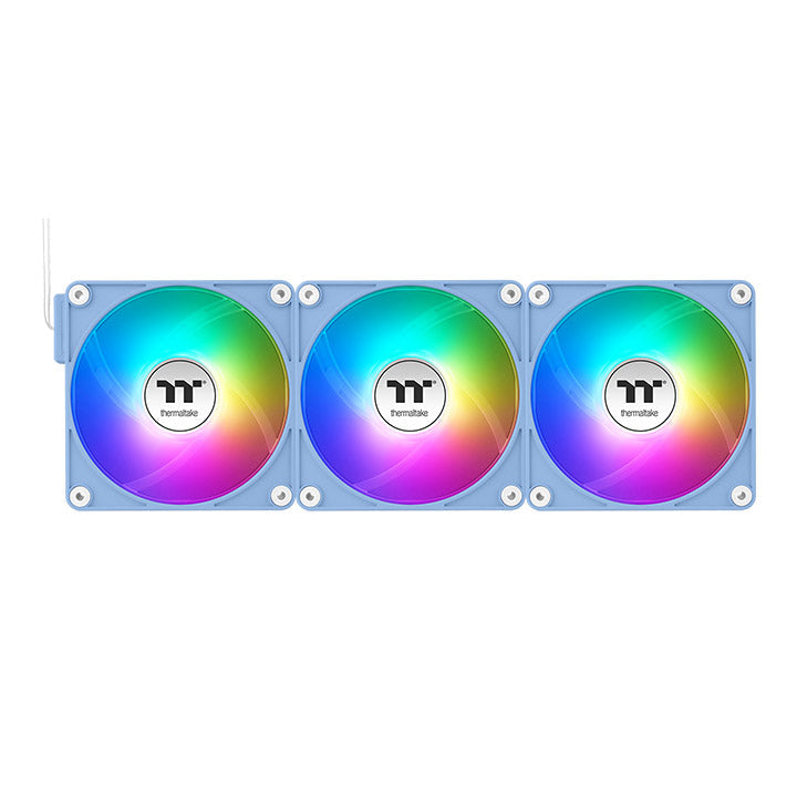 Thermaltake CT120 EX ARGB Hydrangea Blue CL-F196-PL12BU-A vista angular