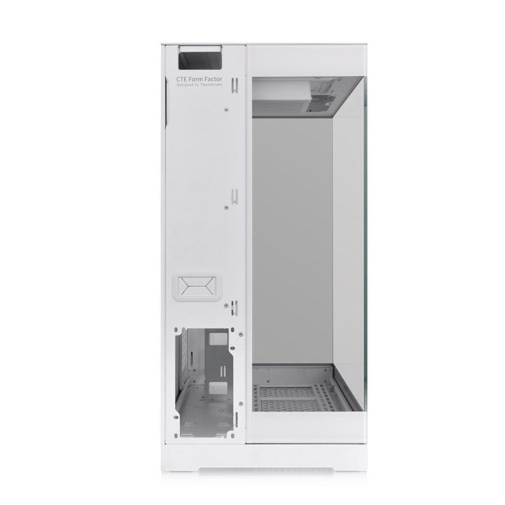 Gabinete Thermaltake CTE E550 TG Snow CA-1Z8-00M6WN-00, vista posterior con alojamiento para fuente de poder
