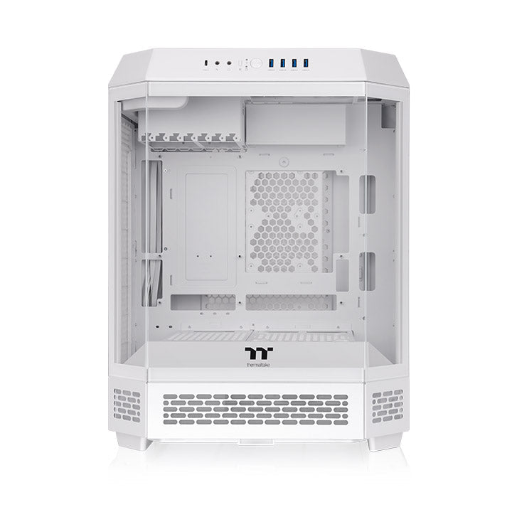 Gabinete Thermaltake The Tower 600 Snow CA-1Z1-00M6WN-00, vista frontal completa