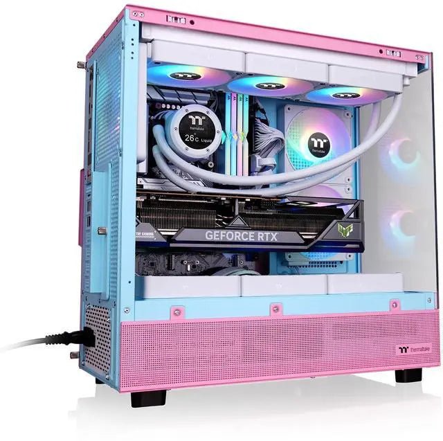 Thermaltake View 270 Plus TG ARGB Bubble Pink CA-1Y7-00MAWN-00 vista angular