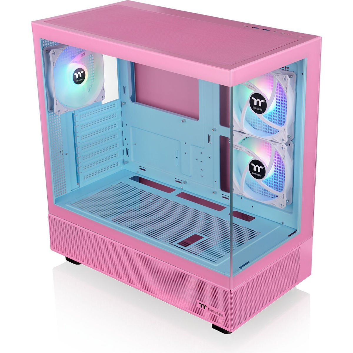Thermaltake View 270 Plus TG ARGB Bubble Pink CA-1Y7-00MAWN-00 vista frontal lateral