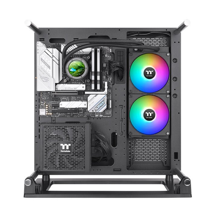 Refrigeración Thermaltake TH280 V2 Ultra EX ARGB Sync CL-W416-PL14SW-A, ejemplo de instalación; gabinete y otros componentes no incluidos
