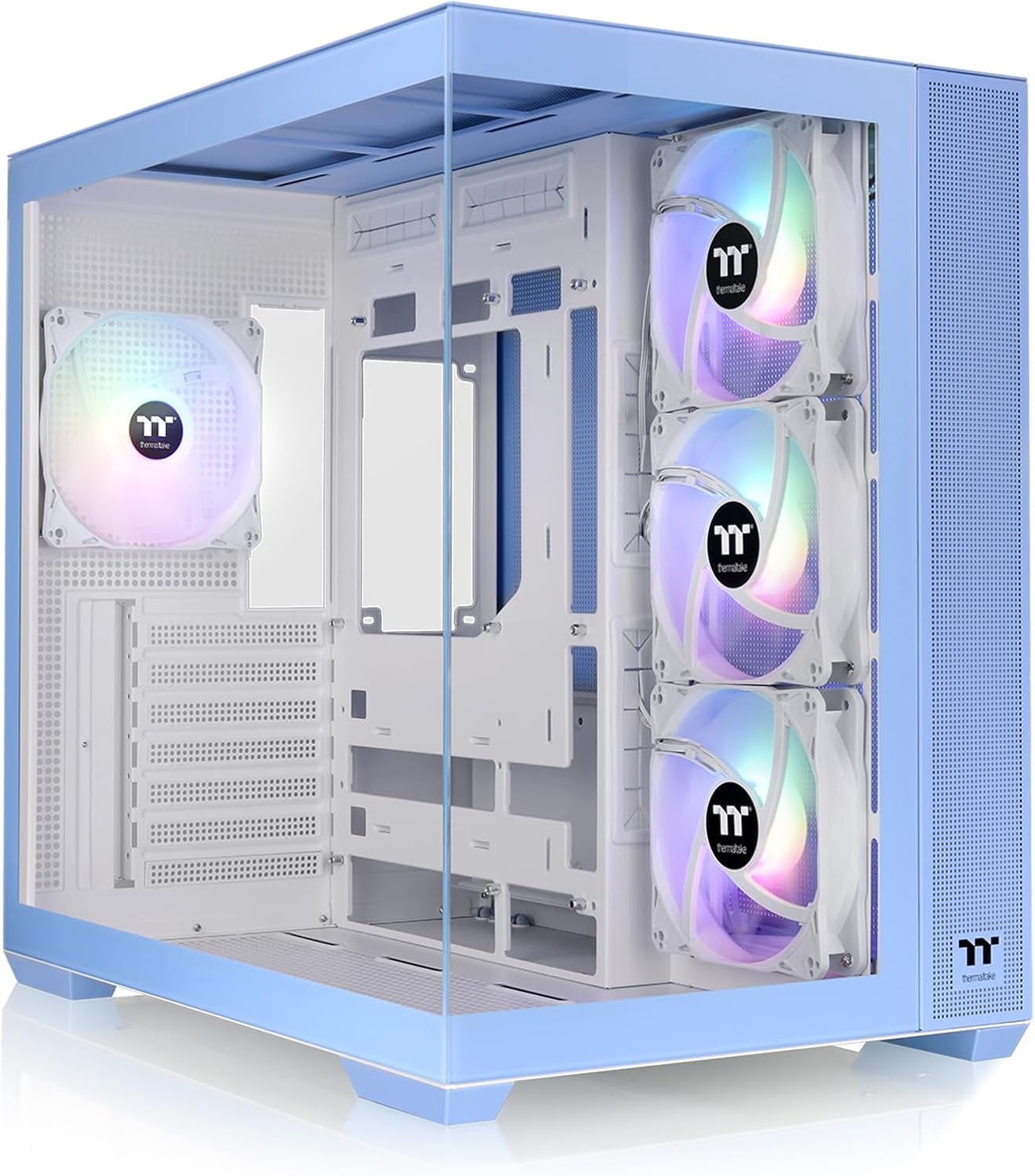 Thermaltake View 380 TG ARGB Hydrangea Blue gabinete vista principal