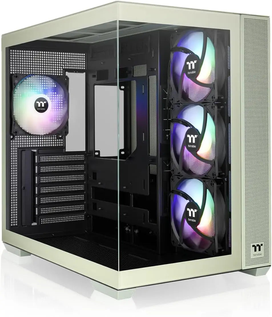 Thermaltake View 380 TG ARGB Matcha Green gabinete vista principal