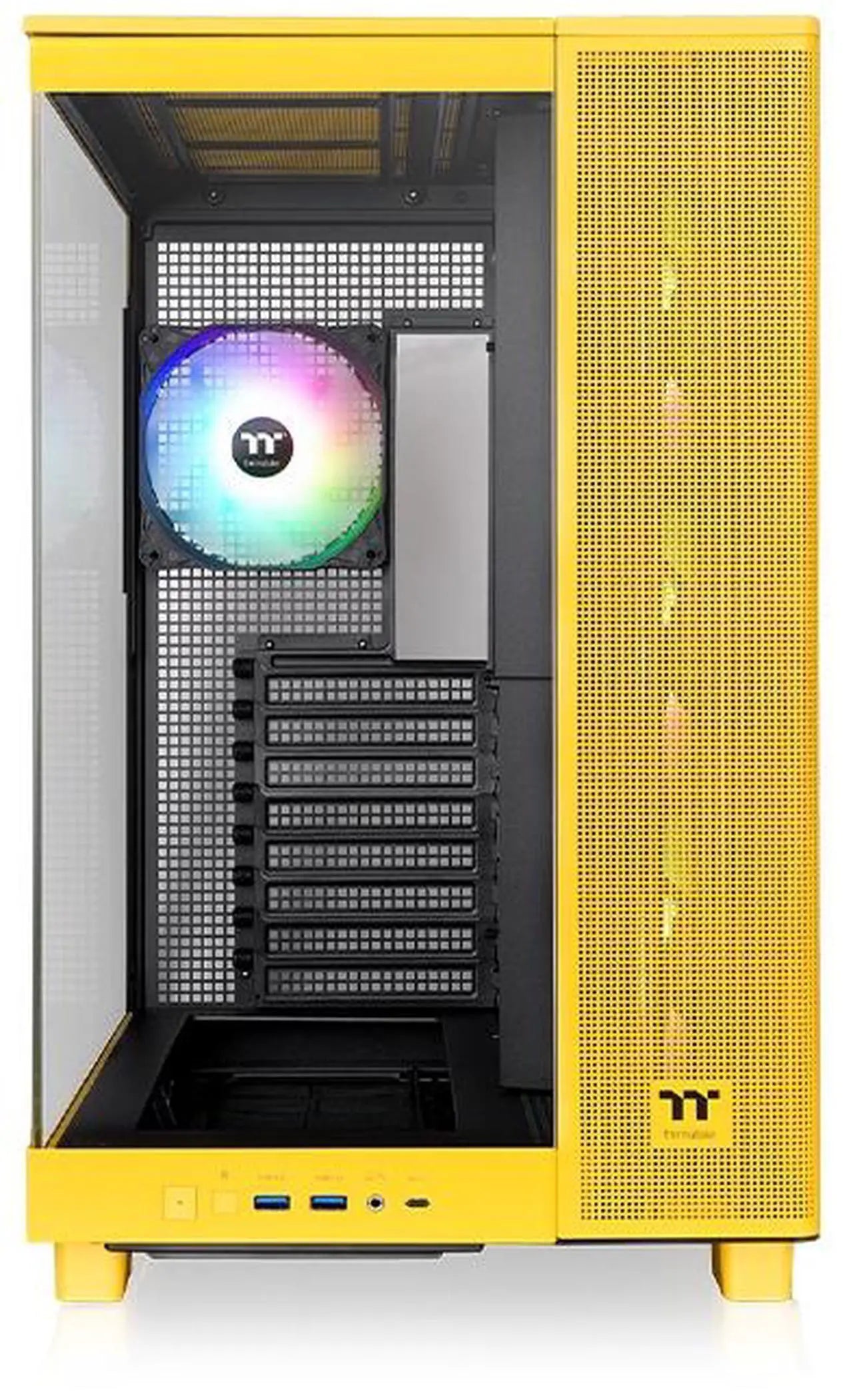 Thermaltake View 380 XL TG ARGB Bumblebee CA-11E-00M4WN-00 gabinete vista lateral
