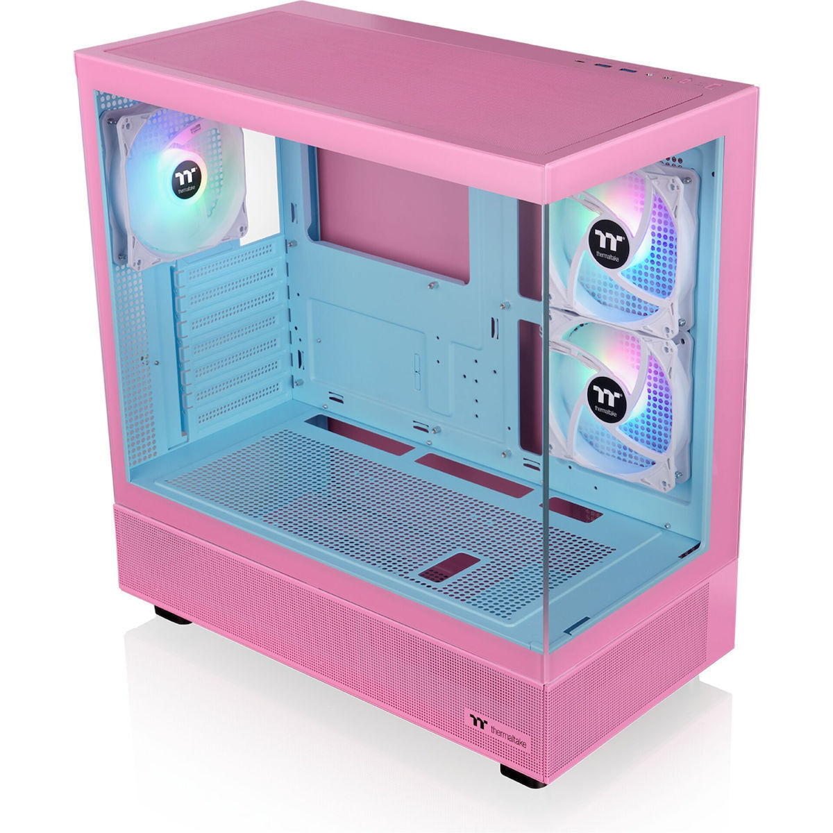 Thermaltake View 270 Plus TG ARGB Bubble Pink CA-1Y7-00MAWN-00 vista frontal lateral