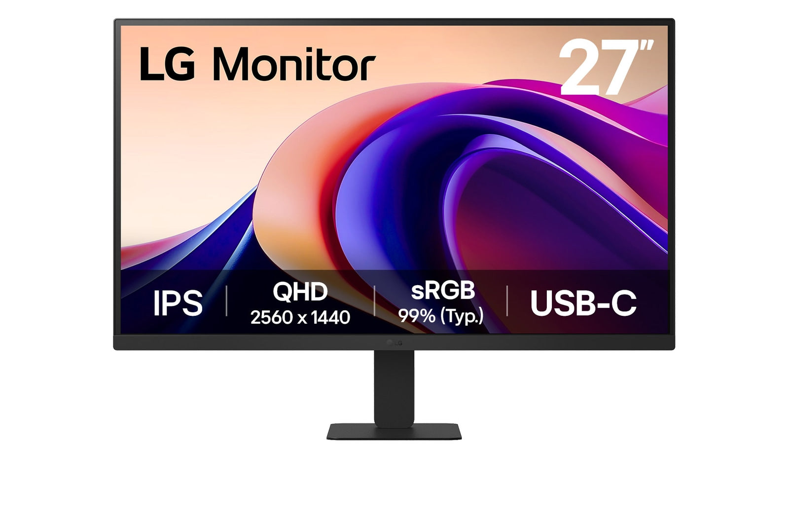 MONITOR LG IPS 27" QHD 27U631A-B 100HZ LED TECNOLOGÍA AVANZADA Y DISEÑO ELEGANTE