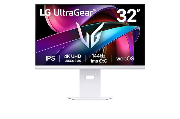 MONITOR GAMING LG ULTRAGEAR 32G810SA-W 32" IPS 4K UHD 144HZ 1MS CON WEBOS, COMPATIBLE CON G-SYNC, HDR10 Y DISEÑO ERGONÓMICO