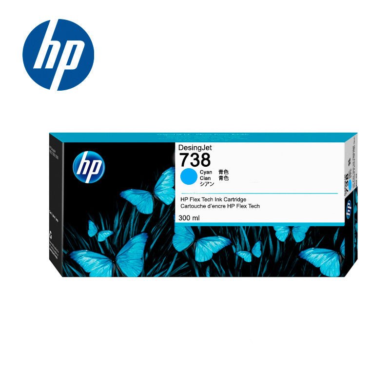 TINTA HP 676M6A (738) 300ML CYAN 676M6A - SMART BUSINESS