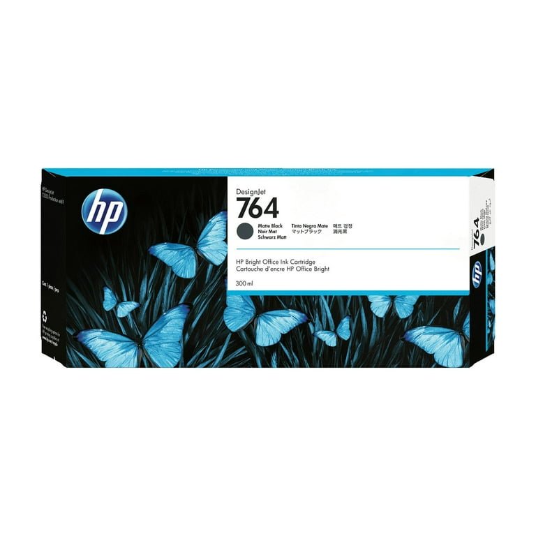 TINTA HP 764 C1Q16A MATTE BLACK 300ML HP DESIGNJET T3500 C1Q16A - SMART BUSINESS