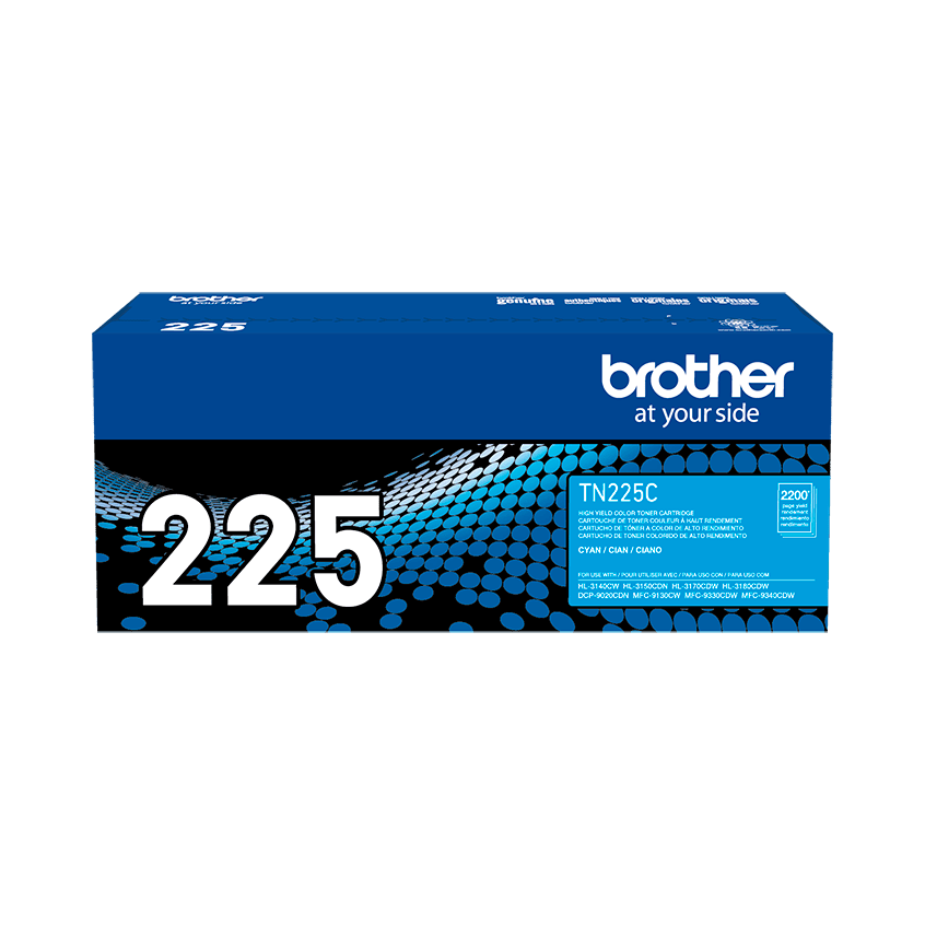 TÓNER BROTHER TN - 225C CIAN, ALTO RENDIMIENTO, CALIDAD PROFESIONAL, IMPRESIONES NÍTIDAS Y DURADERAS, COMPATIBLE CON IMPRESORAS BROTHER SELECCIONADAS TN-225C - SMART BUSINESS