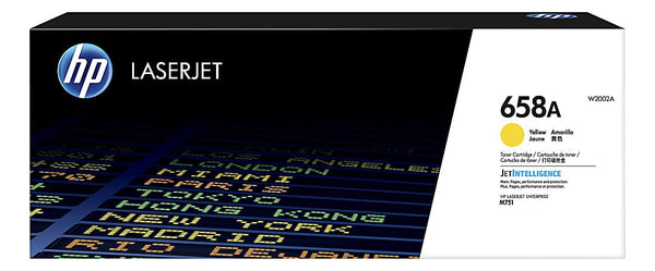 Tóner HP 658A W2002A Amarillo Láser Color 6,000 Páginas Compatible con LaserJet Enterprise M751dn / M751n Impresión Profesional y Precisa W2002A - SMART BUSINESS
