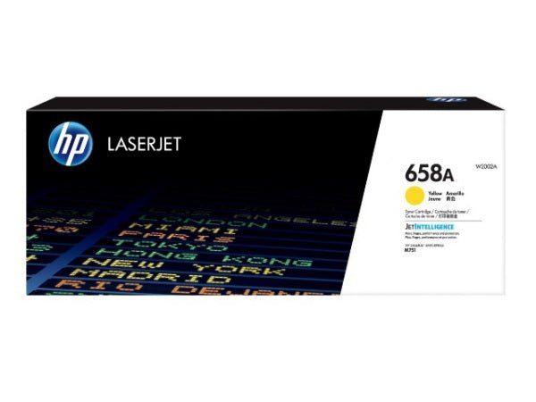Tóner HP 658A W2002A Amarillo Láser Color 6,000 Páginas Compatible con LaserJet Enterprise M751dn / M751n Impresión Profesional y Precisa W2002A - SMART BUSINESS