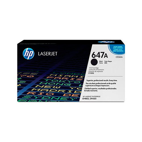 TONER HP CE260A (647A) L.J. CP4525 NEGRO 8.5KPG - SMART BUSINESS
