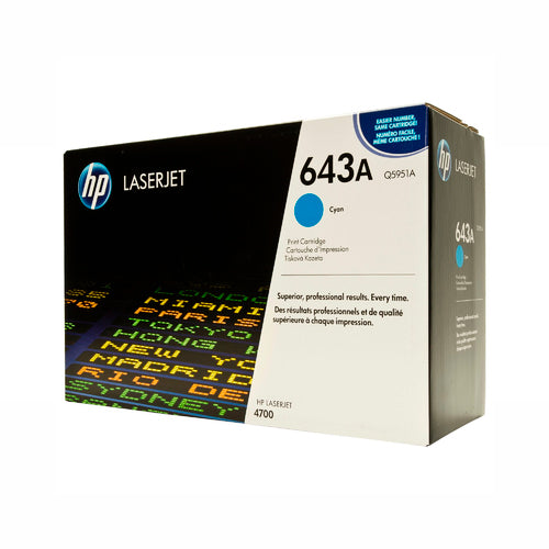 TONER HP Q5951A (643A) L.J. 4700 / CYAN - SMART BUSINESS