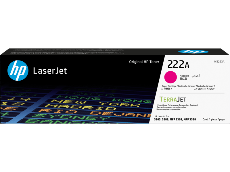 TONER MAGENTA HP LASERJET W2223A 222A RENDIMIENTO 1,200 PAGINAS IMPRESORA M3303 W2223A - SMART BUSINESS