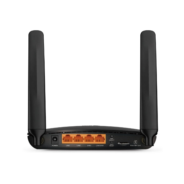 TP-Link Archer MR400 router 4G LTE AC1200 puertos posteriores oficial