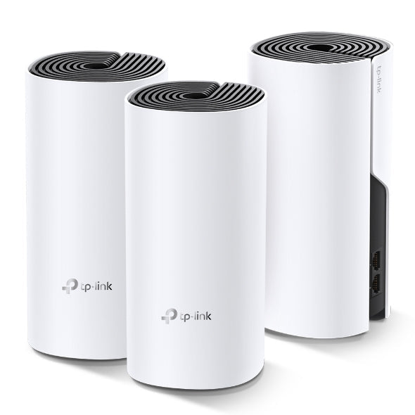 TP-Link Deco M4 3-pack sistema WiFi Mesh AC1200 vista angular