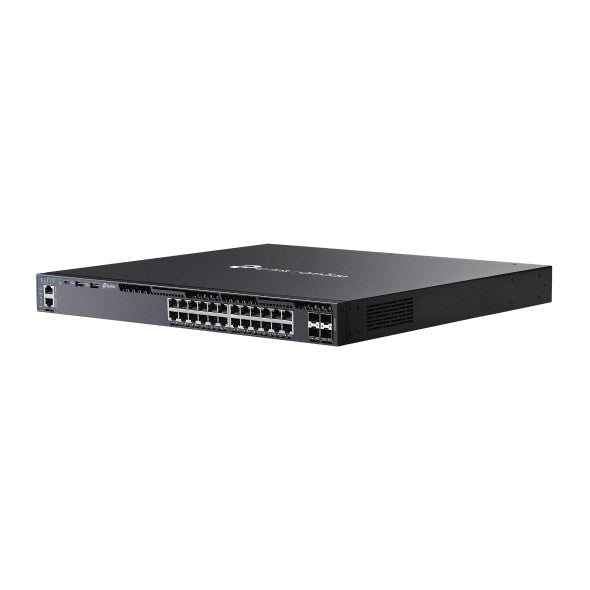 TP-Link Omada SG6428XHP switch L3 PoE+ vista angular oficial