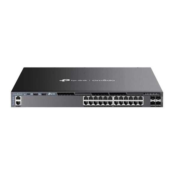 TP-Link Omada SG6428XHP switch L3 PoE+ vista frontal oficial