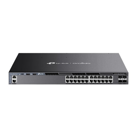 TP-Link Omada SG6428XHP switch L3 PoE+ vista frontal oficial