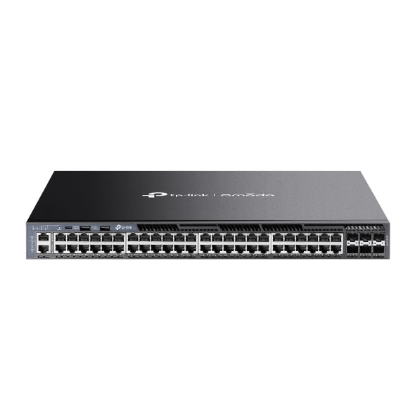 TP-Link Omada SG6654X switch L3 48 puertos Gigabit vista frontal oficial
