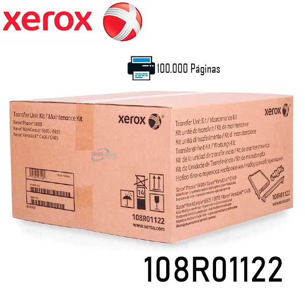 TRANSFER UNIT KIT XEROX 108R01122 PARA PHASER 6600 / WC 6605 (100,000 PAG) 108R01122 - SMART BUSINESS