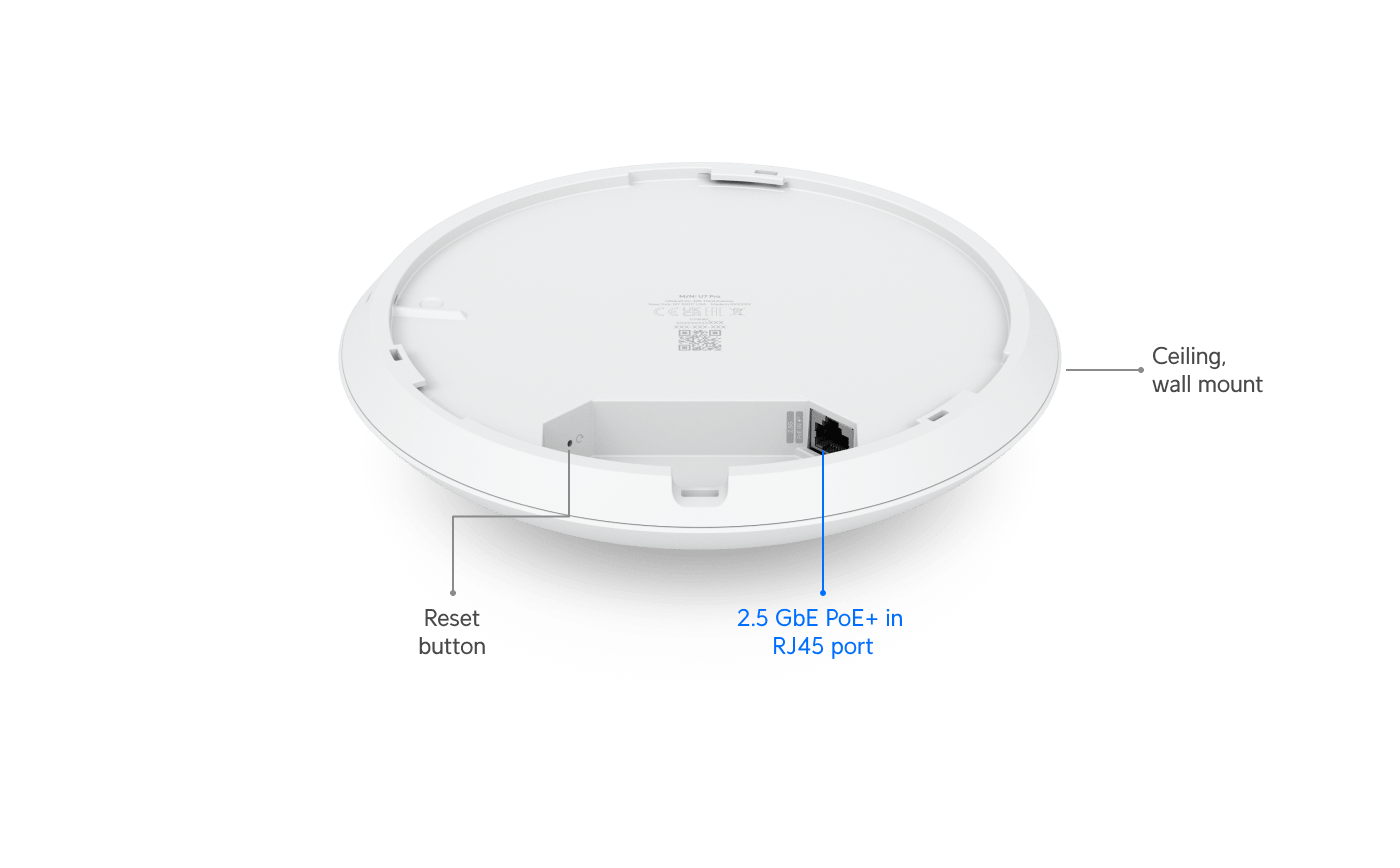 Punto de acceso Ubiquiti UniFi U7 Pro U7-Pro vista inferior