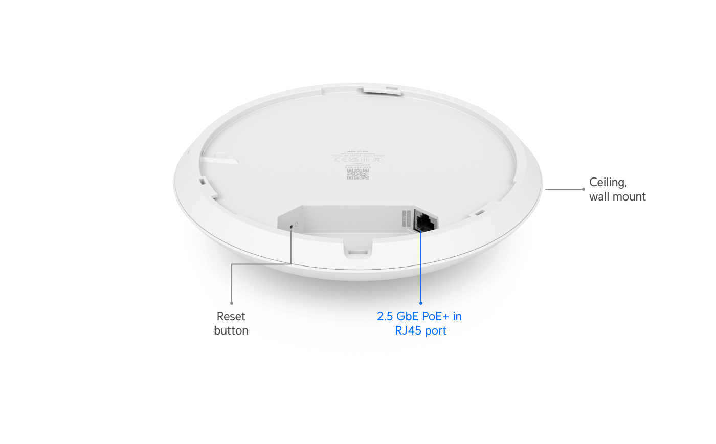 Punto de acceso Ubiquiti UniFi U7 Pro U7-Pro vista inferior