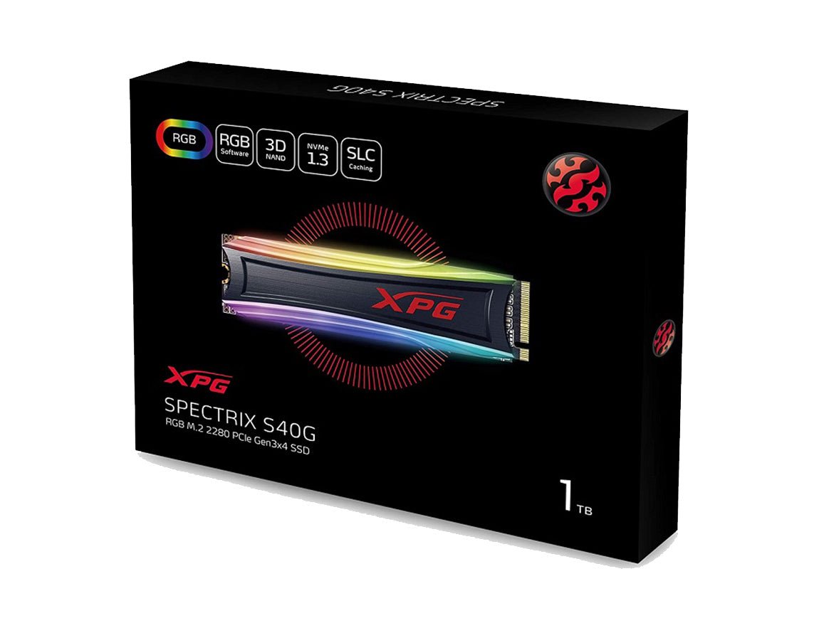 UNIDAD DE ALMACENAMIENTO SSD M.2 PCIE XPG 1TB 2280 SPECTRIX S40G, GEN3X4, NVME 3500 MB/S (AS40G - 1TT - C) de Adata | first_variant_option_1 — Envío inmediato