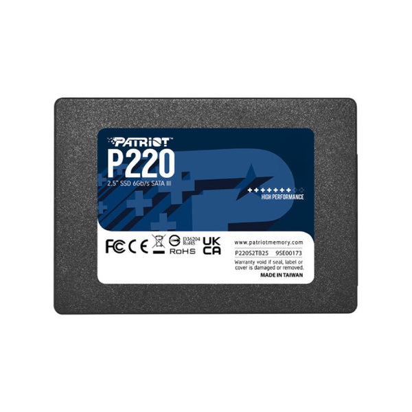 UNIDAD DE ESTADO SÓLIDO PATRIOT P220, 256GB, SATA III, 2.5", 7MM, ALTA VELOCIDAD DE TRANSFERENCIA P220S256G25 - SMART BUSINESS
