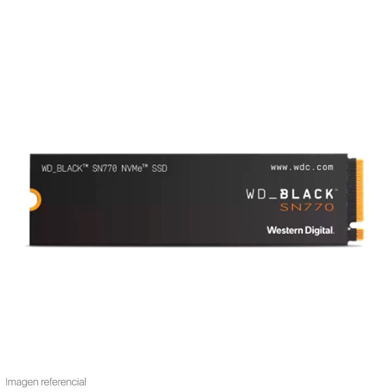 UNIDAD DE ESTADO SOLIDO WESTERN DIGITAL BLACK SN770 NVME 2TB M.2 2280 PCIE GEN4 X4 WDS200T3X0E-00B3N0 - SMART BUSINESS