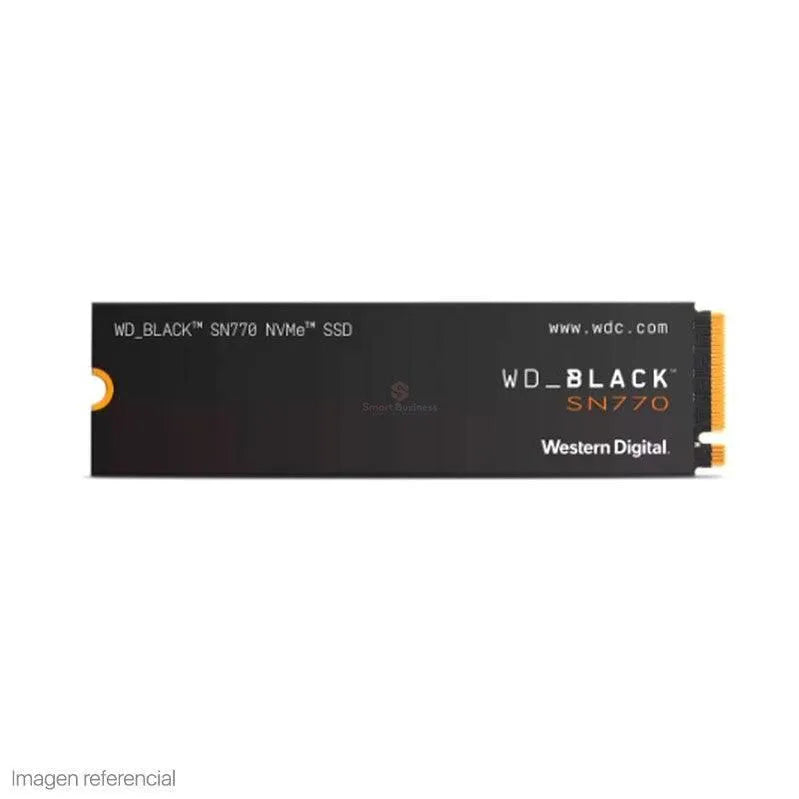 Unidad De Estado Solido Western Digital Black Sn770 Nvme 500Gb, M.2 2280, Pcie Gen 4.0 X4. - SMART BUSINESS