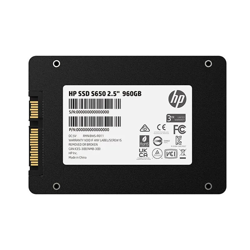 Unidad En Estado Solido Hp Ssd S650 2.5" 960Gb Sata Iii 6Gb/S - SMART BUSINESS