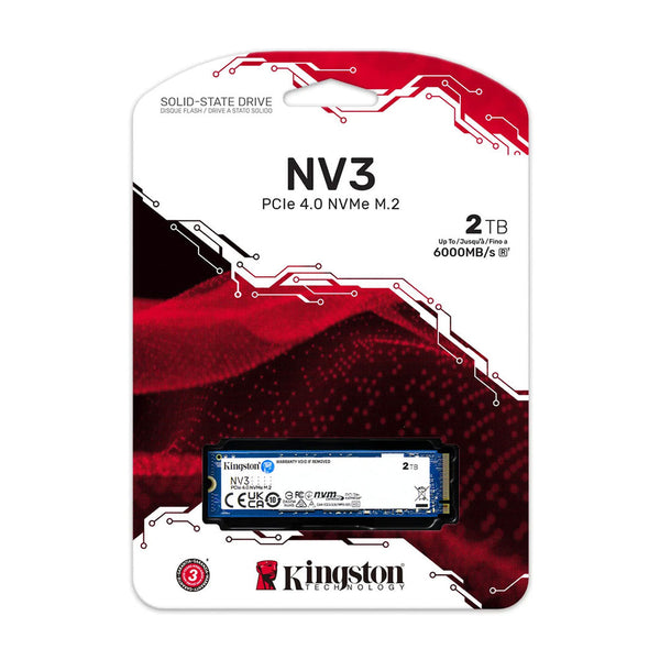 UNIDAD EN ESTADO SOLIDO KINGSTON 2000GB NV3 PCIE 4.0 NVME M.2 SSD - SMART BUSINESS