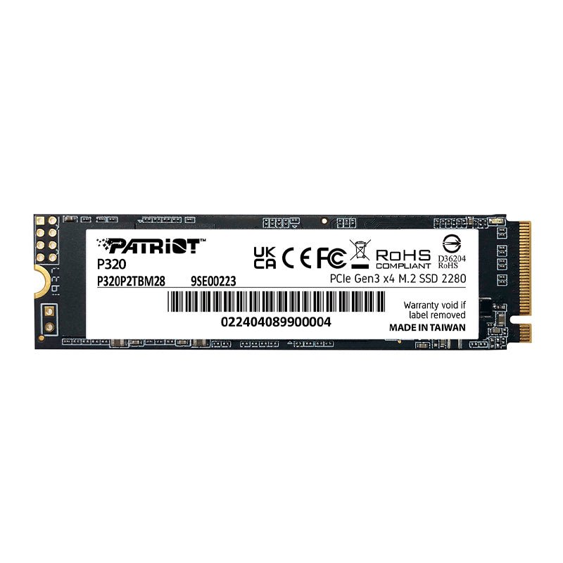 UNIDAD EN ESTADO SÓLIDO PATRIOT P320, 1TB, M.2 2280, PCIE GEN 3 X4, NVME 1.3, ALTA VELOCIDAD DE LECTURA Y ESCRITURA P320P1TBM28 - SMART BUSINESS