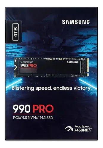 UNIDAD EN ESTADO SOLIDO SAMSUNG 990 PRO 4TB M.2 2280, PCIE GEN 4.0 X4, NVME 2.0 MZ-V9P4T0B/AM - SMART BUSINESS