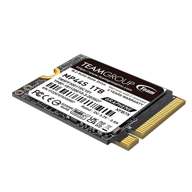 UNIDAD EN ESTADO SOLIDO TEAMGROUP MP44S SSD M.2 1TB PCIE GEN 4.0 X4 CON NVME TM5FF3001T0C101 - SMART BUSINESS