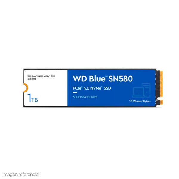 UNIDAD SSD INTERNA WD BLUE SN580 1 TB NVME - RENDIMIENTO Y FIABILIDAD PARA PCS Y LAPTOPS WDS100T3B0E - SMART BUSINESS