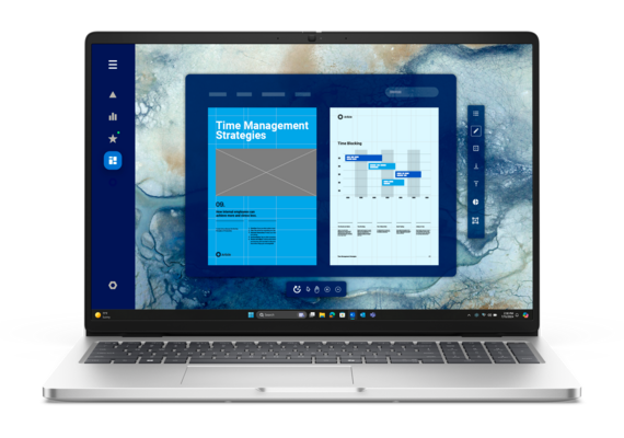 Notebook Dell Pro 16 PC16250 vista frontal oficial